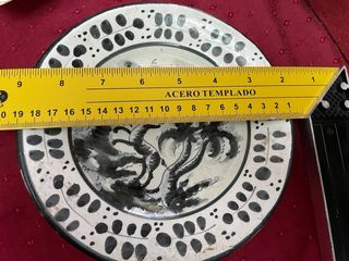 Plato Cerámica Manises Antiguo