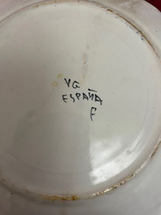 Plato Cerámica Manises Antiguo