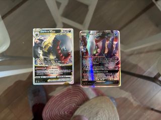 Cartas Pokémon Darkrai V y Darkrai GX