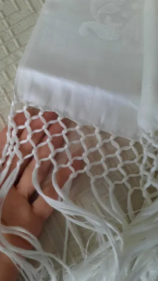 Asciugamano Lino Bianco con Frange