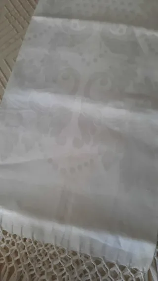 Asciugamano Lino Bianco con Frange