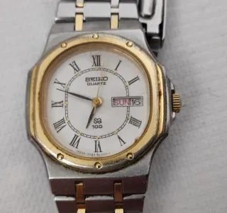 Reloj Seiko SQ 100 Mujer Oro y Plata