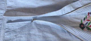 Zara. Blusa bordada de rayas