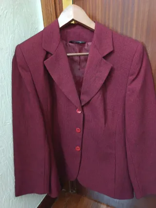 Traje chaqueta mujer rojo