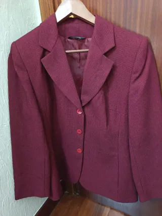 Traje chaqueta mujer rojo