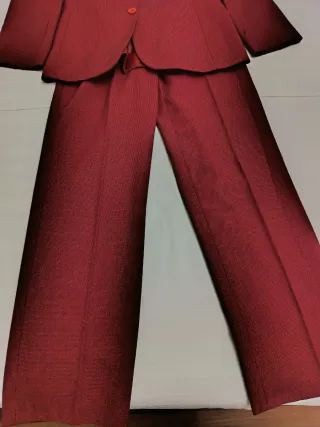 Traje chaqueta mujer rojo