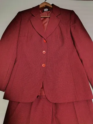 Traje chaqueta mujer rojo