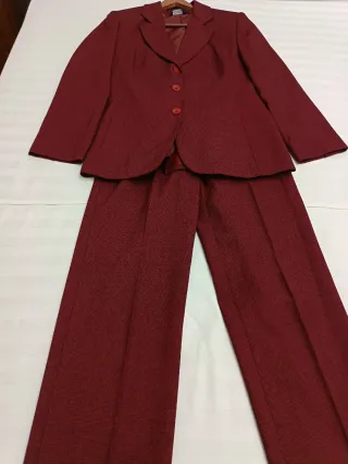 Traje chaqueta mujer rojo