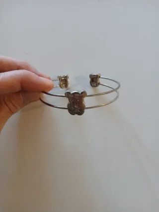 Pulsera Tous doble anillo y 3 Osos
