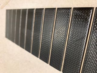 Baldosas Negras Texturizadas Porcelana