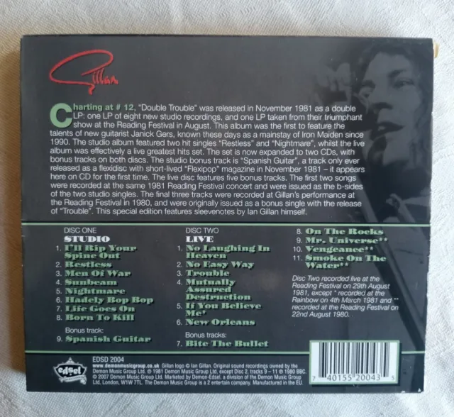 CD Doble Gillan Double Trouble