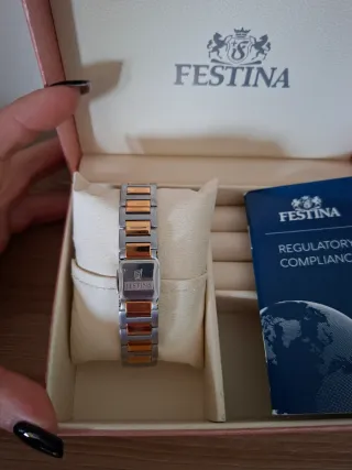 Orologio Festina donna oro e argento