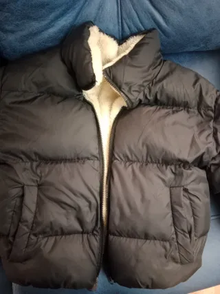 Chaquetón niña negro, un solo uso