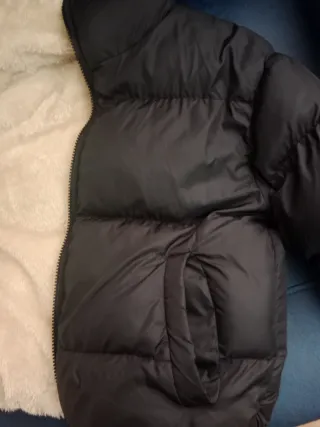 Chaquetón niña negro, un solo uso