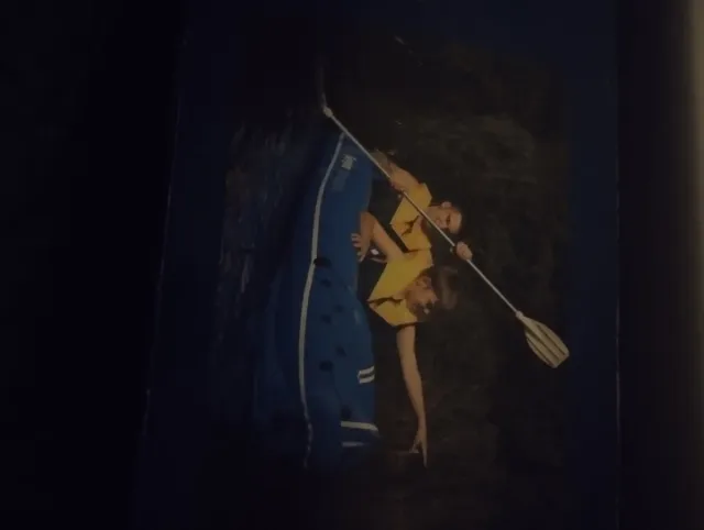 Barca hinchable azul