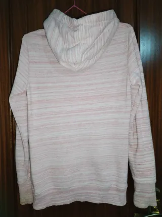 Sudadera Superdry rosa y blanca