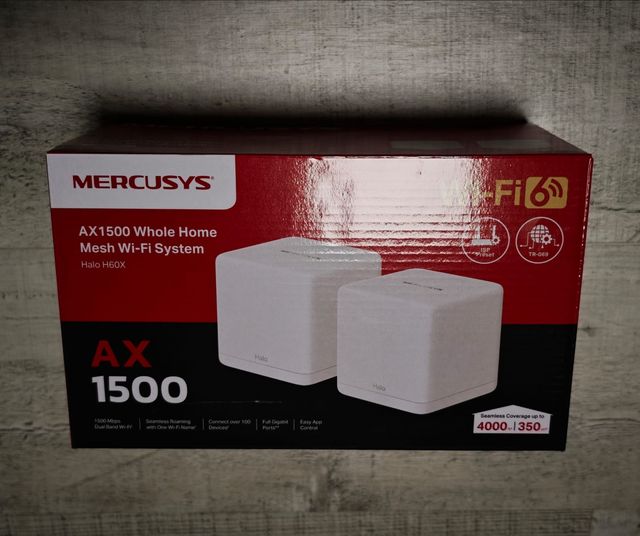 Sin abrir mercusys AX1500 Whole Home Mesh WiFi 6