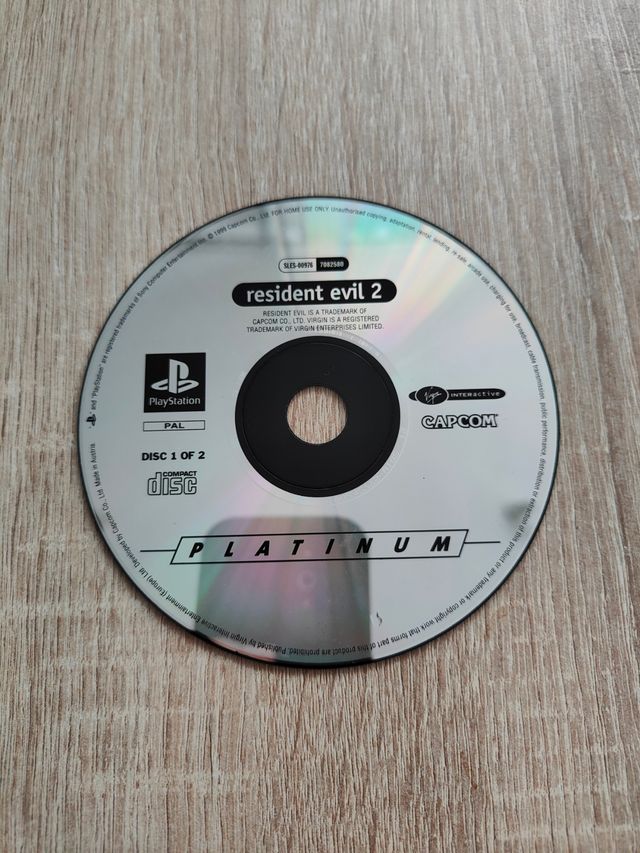 Resident Evil 2 PS1 CD 1 Platinum