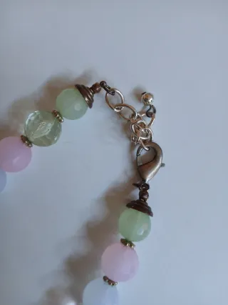 Collar pedrería colores pastel