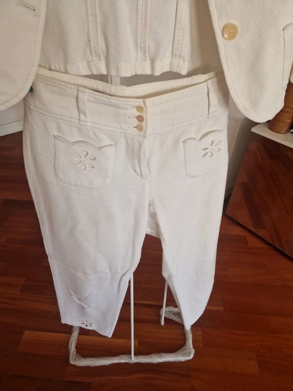 Completo giacca e pantalone donna cotone