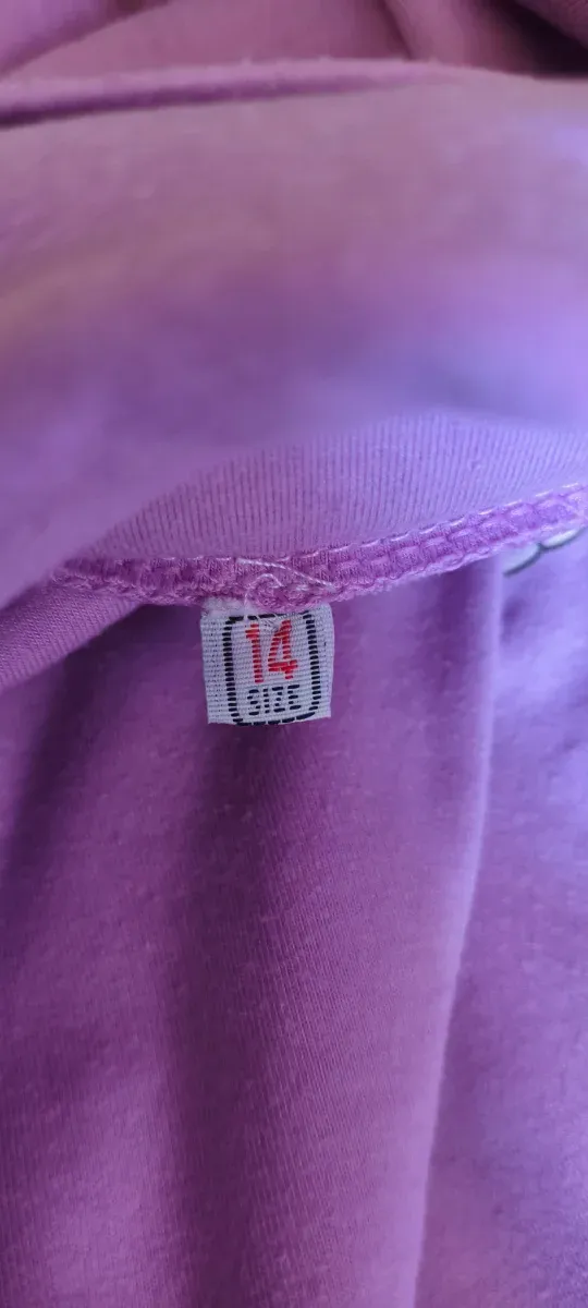 Jersey cuello vuelto Hello Kitty niña morado