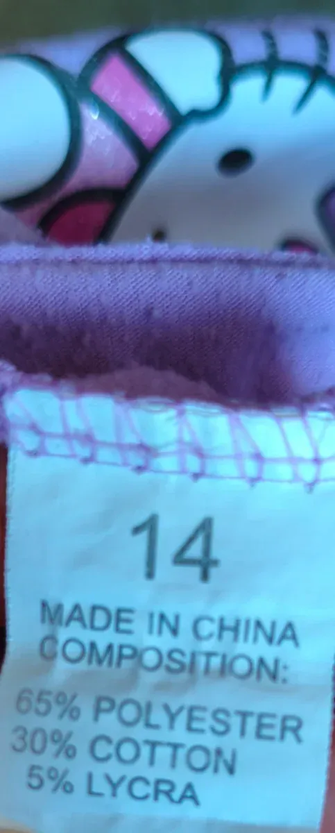 Jersey cuello vuelto Hello Kitty niña morado