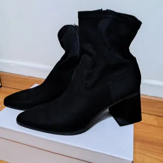Botines tacón plataforma mujer negros