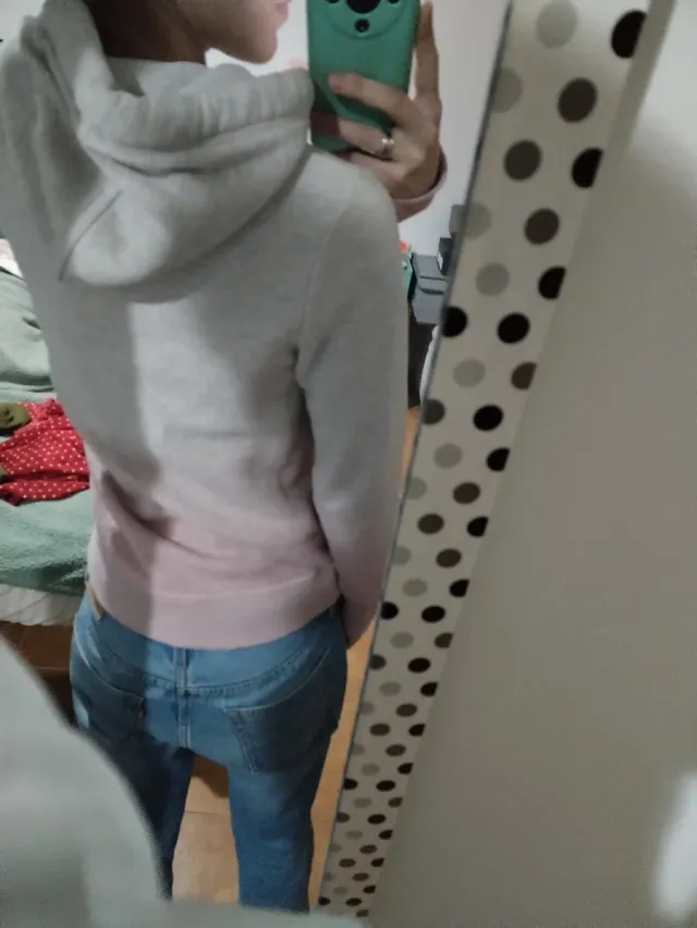 Sudadera Superdry Gris y Rosa