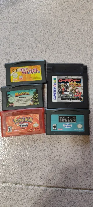 Confezione da 5 cartucce per Game Boy Color