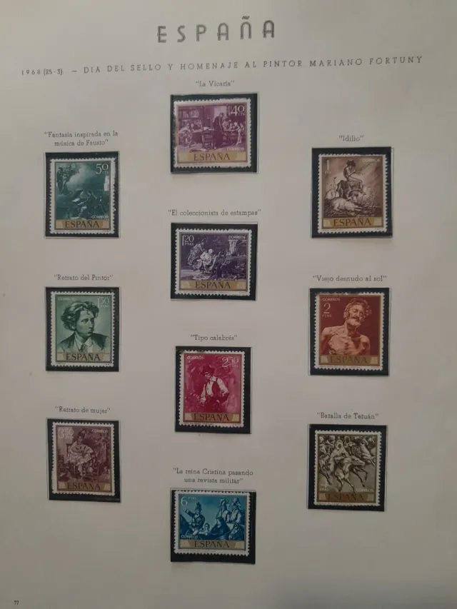 52 sellos 1968. Series Completas