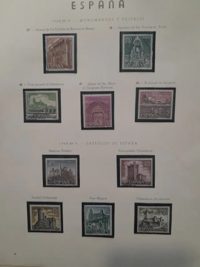 52 sellos 1968. Series Completas