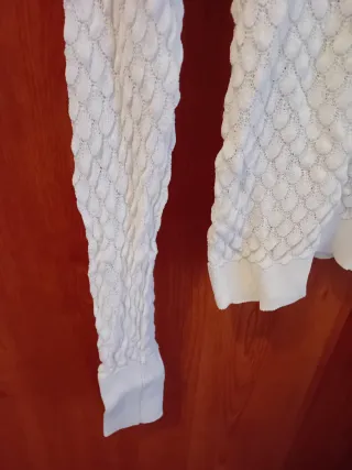 Camiseta Zara Transparente Blanca Talla S