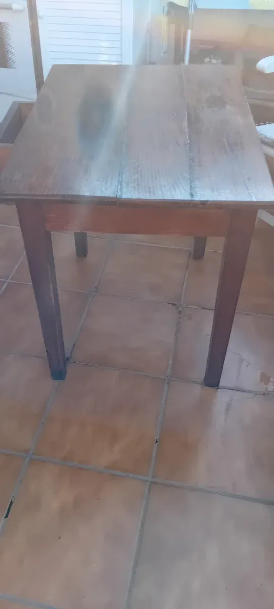 Mesa tocador antigua de madera