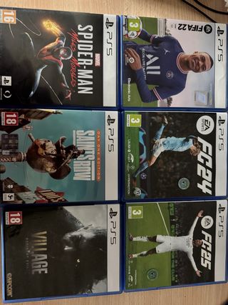 Juegos PS5: Spider-Man, FIFA 22, FC 24, Village
