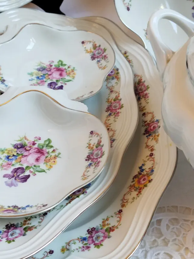 Bidasoa Porcelan Vajilla 57 Piezas Nueva. Una joya