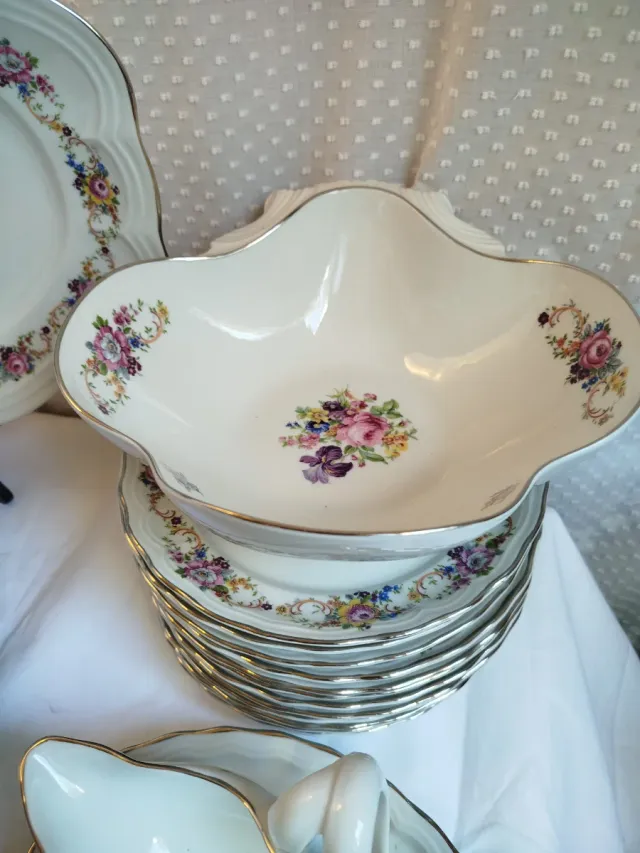 Bidasoa Porcelan Vajilla 57 Piezas Nueva. Una joya