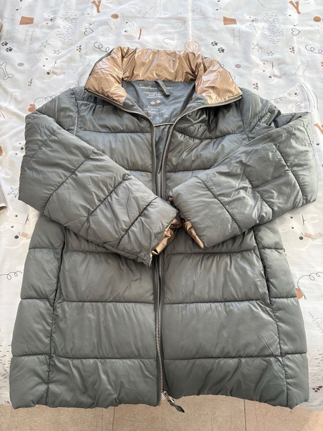 Abrigo acolchado Southern Cotton gris XL