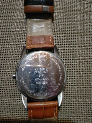 Reloj ALFEX Caballero Plata, metal.