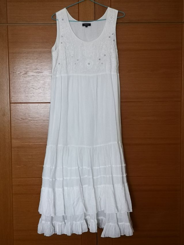 Vestido largo blanco verano