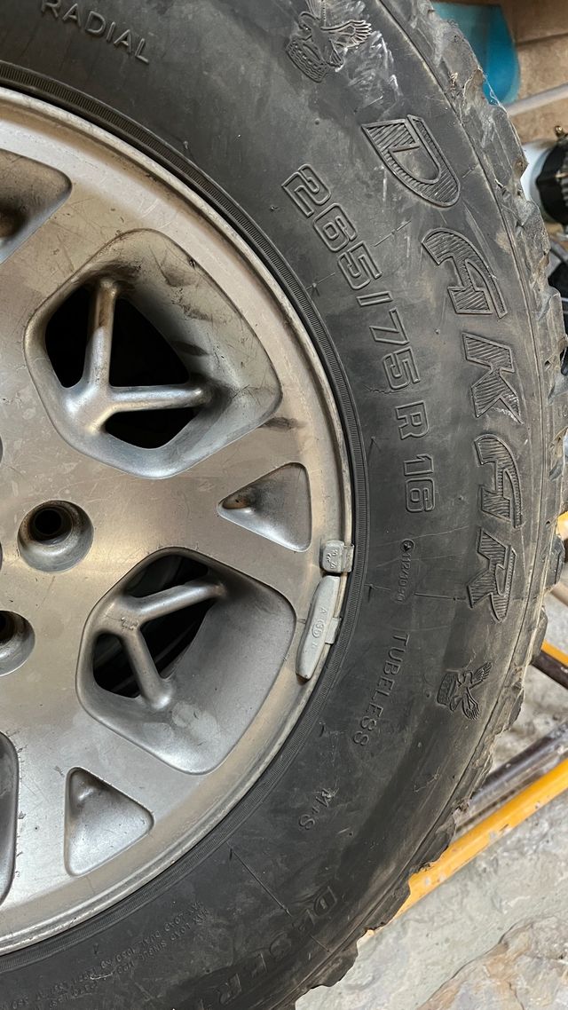 Neumáticos y llantas Jeep 265/75R16