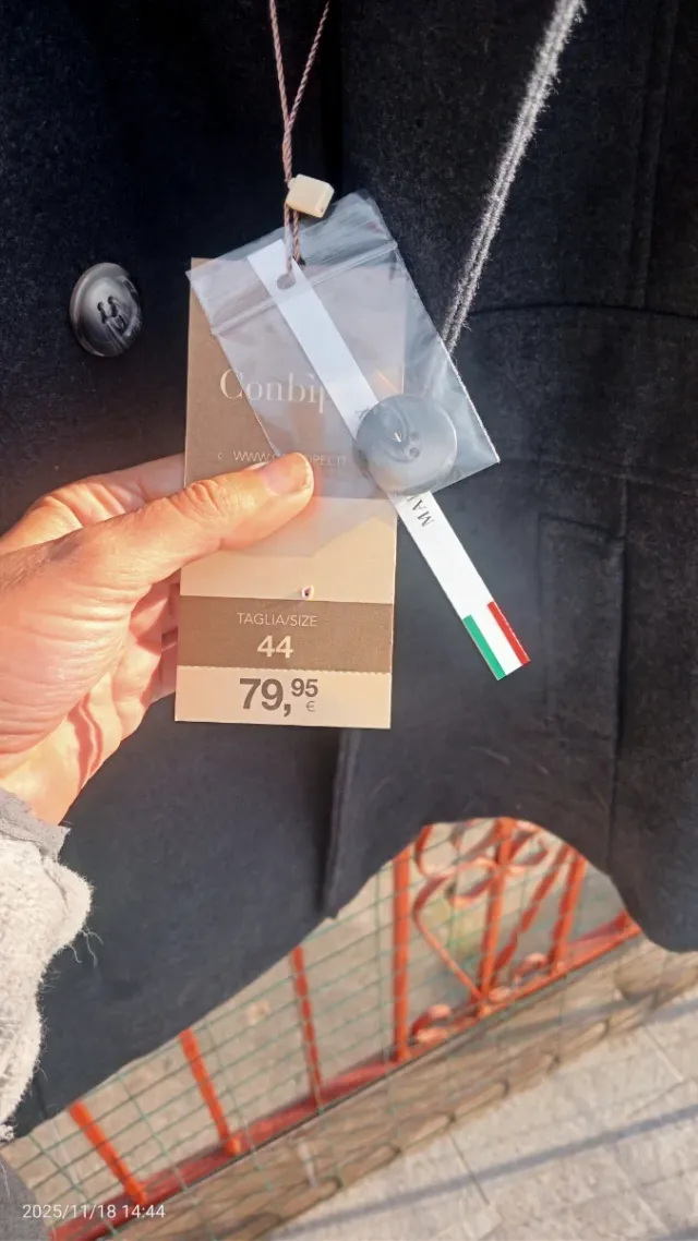 Cappotto donna Conbipel grigio taglia 44 nuovo