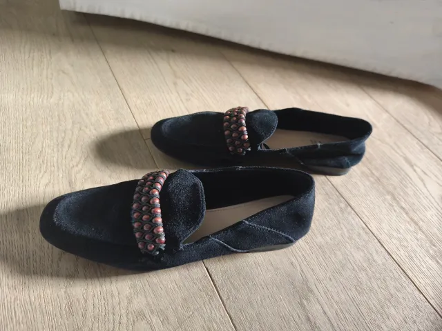 Zapatos planos Zara negros talla 37