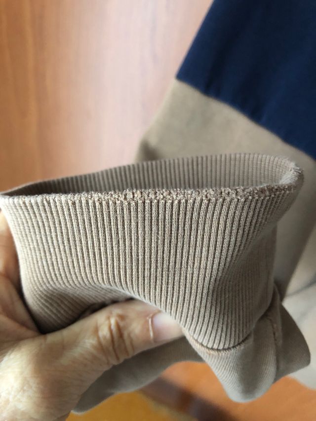 Sudadera con capucha bicolor Talla XL