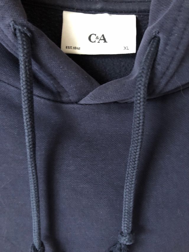 Sudadera con capucha bicolor Talla XL