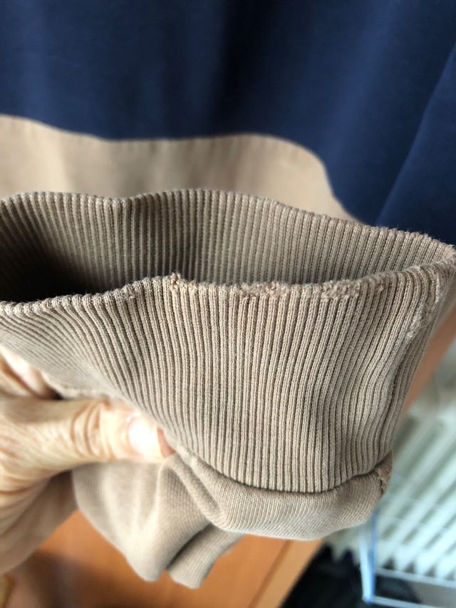 Sudadera con capucha bicolor Talla XL