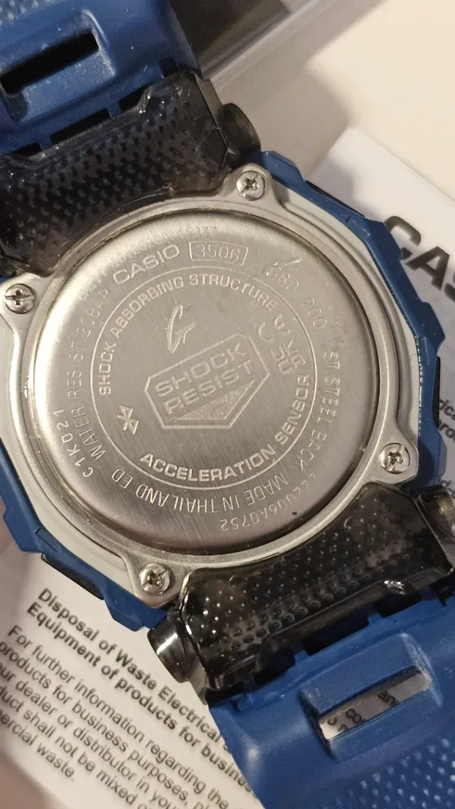 Reloj Casio G-Shock GBD-200 Bluetooth Azul