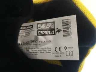 Casco de esquí infantil amarillo