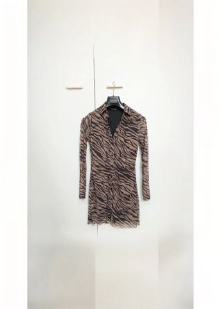 Vestito camicia Stradivarius S animalier