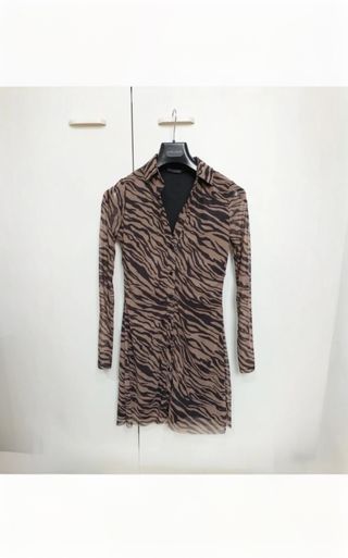 Vestito camicia Stradivarius S animalier