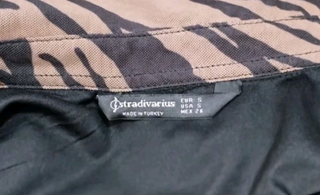 Vestito camicia Stradivarius S animalier
